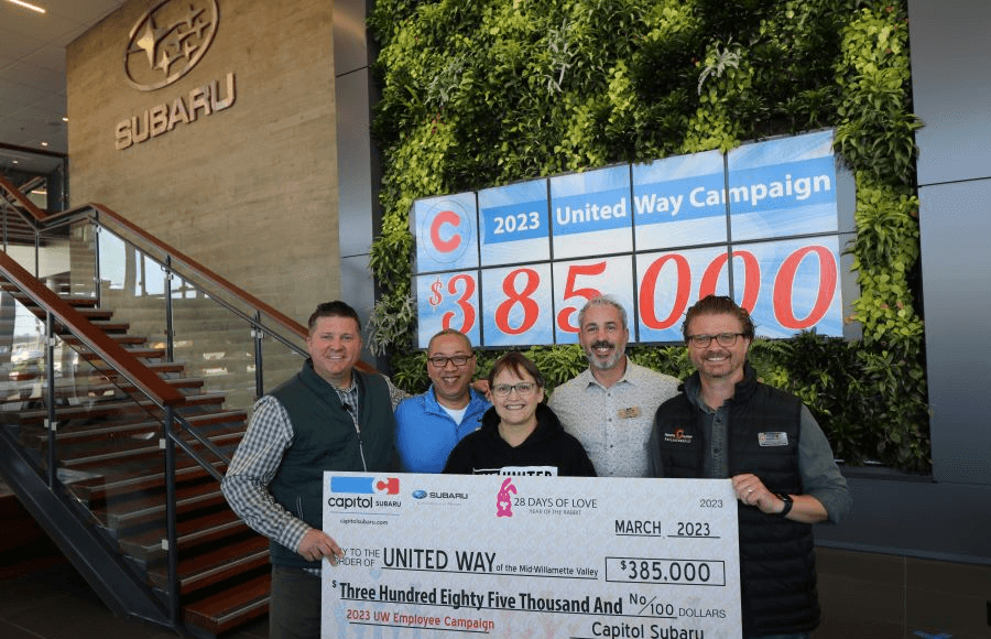 Featured Image photo for Capitol Auto Group Makes Record-Breaking Donation of $385,000 to United Way of the Mid-Willamette Valley